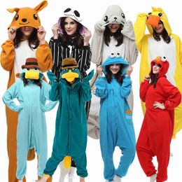 home clothing Favofans Animal Kigurumi Adults Kangaroo Duck Onesies Pyjamas Halloween Costumes Cosplay Jumpsuit Christmas Gift XXL x0902