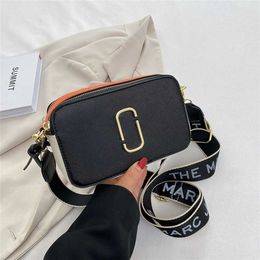Bags2023 New Camera Bag High quality Westernised contrasting Colours and casual one shoulder small square bag 60% Off Outlet Online