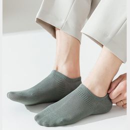 Men's Socks Non-slip Meias Masculina Silicon Sock Cotton Summer Thin Mesh Invisible Anti Slip Boat