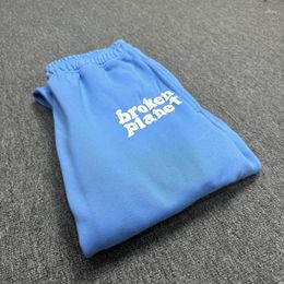 Men's Pants Broken Planet Sweatpants Foam Letters Print Streetwear Multi-color Loose Casual Long Men Women