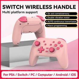 Game Controllers Joysticks Wireless Games Handle Replacement Wireless Gamepad Controller 600mAh One Click Wake-up Bluetooth-compatible for Oled Pro HKD230831