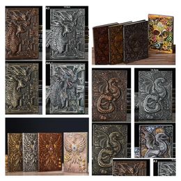 Not Depoları Toptan Okul Malzemeleri Retro Relief Dragon Dinozor/ Gecko/ Kertenkele Avrupa Notları PU Stereoskopik LT186 DHI4C OFF DESTEKLİ