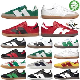 2024 Originals Flat Casual Vegan Shoes Loafers Sneakers Green Suede Pink Velvet Wales Bonner Indoor Beam Orange Mens Woemns Low Designer Trainers Sports