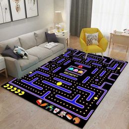 Retro Game Area Rugs For Bedroom Living Room Soft Game Carpets For Player Bedroom Decoration Rugs Home Mats Boy's Room Play Mats HKD230901
