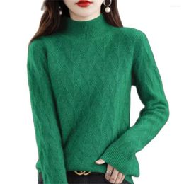 Women's Knits Large Size Sweaters Pullover Autumn Winter Knitted Sweater Loose Trendy Female Turtleneck Ladies Outerwear