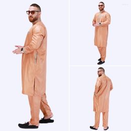 Ethnic Clothing Traditional Islamic Eid Middle East Jubba Thobe Arab Muslim Robes Men Fashion National Retro Style Suit Caftan Ramadan