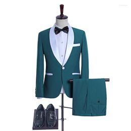 Men's Suits JELTOIN Groom Wedding Suit Dress Green Formal 2 Piece Set Men Tailor Made Smoking Terno Masculino Slim Tuxedo Coat Pant