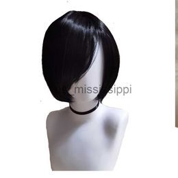 Cosplay Wigs Resident 4 Ada Wong Evil Cosplay Wig for Women Halloween Carnival Heat Resistant Synthetic Ada Wong Evil Wigs Wig Cap x0901