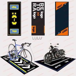 Motorcycle Polyester Parking Mat Display Carpet Racing Moto Carpets Mat Anti-slip Bedside Rugs Customised Display Mat Parking HKD230901