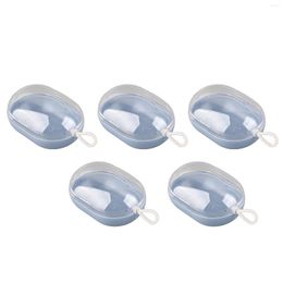 Makeup Sponges Sponge Blender Container Safe Carrying Case Blue Lovely Dustproof Transparent Lid For Travel Earrings