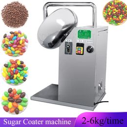 Sugar Coating Machine Stainless Steel Chocolate Pan Polishing Candy Snack Making For Nuts Peanuts