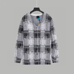 Men's Plus Size Sweaters hoodies in autumn / winter acquard knitting machine e Custom jnlarged detail crew neck cotton 1wr