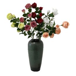 Decorative Flowers Artificial flowers Vintage rose for family parties