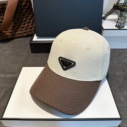 Designer baseball cap new hat men cap fitted hats baseball sun protection well-known triangular new hat grass braid hat suitable for spring