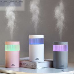 Humidifiers Air Humidifier USB Charged Wireless Aroma Diffuser 300ML Ultrasonic Cool Mist Maker Fogger LED Essential Oil Diffuser For Home Q230901