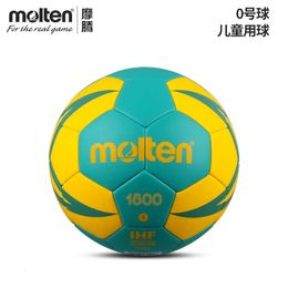 Balls Molten HX1800 Handball Inflationfree Official Standard Size 0123 PU Hand Stitch Ball for Children Indoor Training 230831