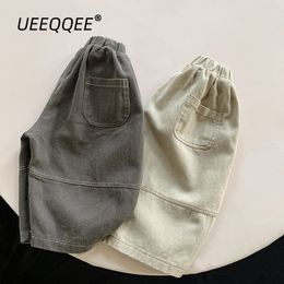 Trousers Cotton Spliced Solid 2023 Spring Autumn Children Harem Pants Casual Boys Loose Toddler Wear Kids Clothes For 18Y 230831