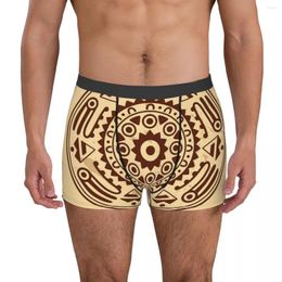 Underpants Tribal Ornament Illustration Breathbale Panties Male Underwear Print Shorts Boxer Briefs