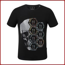 Designer PP Skull Diamond T-Shirt Tiger Phillip Plain Men T Shirt Short Sleeve Dollar Bear Brand Tee High Quality Skulls T Shirt Tops P2111