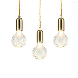 Pendant Lamps Modern Glass G9 LED Lights Fixture Hanglamp Designer Loft Style Retro Kitchen Lamp Metal Industrial Lighting Bedroom Bar