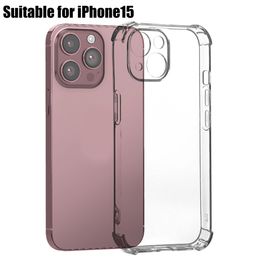 Shockproof Case For iPhone 15 Pro Max 14Puls Anti-Fall Bumper 4 Corner Shell Clear Transparent Cover for iphone 13 12Pro i11 XS Max XR Xs