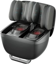 Foot Massager 2 in 1 Machine Ottoman Rest Shiatsu Calf with Heat Kneading Vibration Compression Massagers for 230831