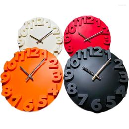 Wall Clocks The Fact Ins Minimalist And Creative Internet Red Decorative Clock Living RoomNordiccloc Lightluxurysilentcircularwallwatch