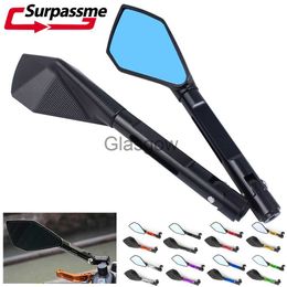 Motorcycle Mirrors Adjustable Motorcycle Handlebar Rearview Mirror CNC Aluminium Alloy Electric Scooters Rear View Mirror Side Mirrors Accessories x0901