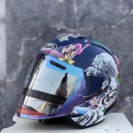 Motorcycle Helmets Colour 3 Helmet 3/4 Oriental Dragon Cycling