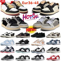 2024 New Hot Sale jumpman 1 low basketball shoes 1s Olive sneakers Reverse Mocha Black Phantom Shadow Toe Wolf Grey Vintage Pink mens womens outdoor sports trainers