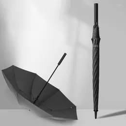 Umbrellas Classic 24 Bone Long Handle Business Men's Retro Automatic Straight Reinforced Umbrella Holiday Birthday Gift