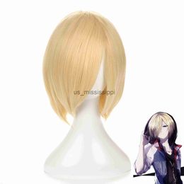 Cosplay Wigs Anime Yuri!!! on Ice Yuri Plisetsky Yurio Short Blonde Heat Resistant Cosplay Costume Wig x0901