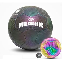 Balls Luminous Footballs Glow in The Dark Soccer Holographics Glowing Ball Outdoor Toys Camera Flash Reflective Croma 230912