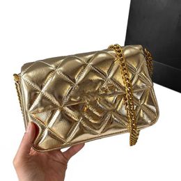 channelled bags Designer Classic Flap Pattern Leather Bag France Brand Quilted Matelasse Women Crossbody Bag Luxury Gold Hardware Chain Bag 20CM