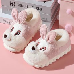 Slipper Miqieer Children Home Shoes Kids Cashmere Cotton Slippers Kid Girls Warm Girl Adult Indoor Cute Winter Baby