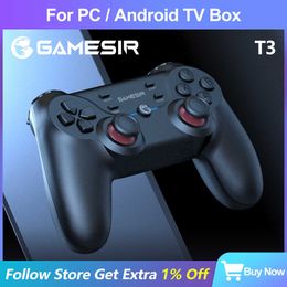 Game Controllers Joysticks GameSir T3 Wireless Gamepad Game Controller PC Joystick for Android TV Box Desktop Computer Laptop Windows 7 10 11 HKD230831