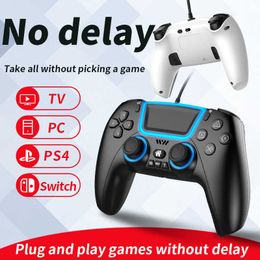 Game Controllers Joysticks With Vibration Game Controller Back Extension Key Wired Gamepad For Multi-platform Compatible For HKD230831