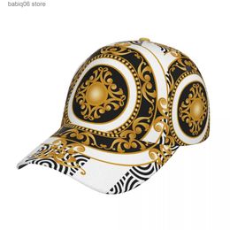 Ball Caps Golf Hat Men Baseball Cap Sports Gold Baroque Leopar Luxury Casual Hat Outdoor Hip Hop Hats For Men Women Unisex T230728