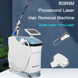 808NM Diode Laser Picosecond Laser Permanent Hair Removal Device Tattoo Laser Removal Acne Scar Treatments Q-Switch Pico Laser Skin Machine