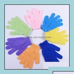 Body Scrubs Bath Health Beauty Skin Shower Wash Cloth Scrubber Back Scrub Exfoliating Mas Sponge Gloves Moisturising Spa 50Pcs Drop D Dhhfc