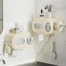 Storage Boxes High Quality Toilet Paper Holder Waterproof Tissue Box Wall Mount Roll Organizer Bathroom Accessories Sets