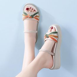 Slippers Flat Shoes Female Cartoon Casual Slides Platform Women's Luxury Beach Summer Sexy Slipper Fashion Sandals