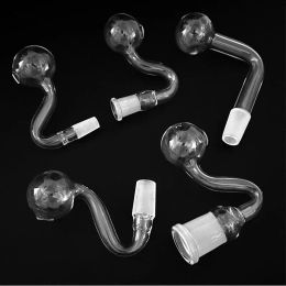 QBsomk 10mm 14mm 18mm male female clear thick pyrex glass oil burner water pipes for oil rigs glass bongs thick big bowls for smoking LL