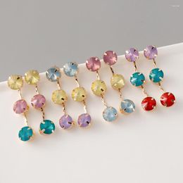 Stud Earrings 14 Styles Fashion Imitation Opal Stone Elegant Women Girl Jewellery