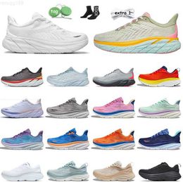 Hoka One Bondi R Shoes Women Mens Hokas Clifton R 9 Running Sports Shoe Triple White Black Cyclamen Sweet Lilac Free People Trainers Mesh Tennis trainers 623ess