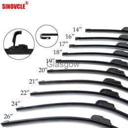 Windshield Wipers Car Frameless Wiper Blade Natural Rubber Bracketless Auto Soft Windshield 14" 16" 17" 18" 19" 20" 21" 22" 24" 26" x0901