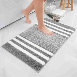 Olanly Absorbent Bath Mat Quick Dry Anti-Slip Bathroom Show Carpet Soft Kitchen Plush Rug Foot Pad Floor Protector Doormat Decor HKD230901