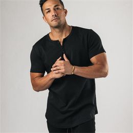 Men's T Shirts Short Sleeve Shirt For Men Solid Spring Summer Casual Mens T-shirt Breathable Male Tops Fashion Clothes T-shirts