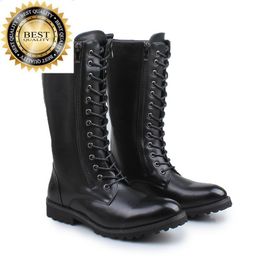 Boots motorcycle brand fashion designer mens boots genuine leather shoes handsome knight boot spring autumn high botas hombre zapatos 230831