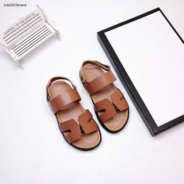 designer kids sandal summer High quality leather baby shoes child outdoor sneakers Sizes 26-35 girl slipper Including brand shoe box